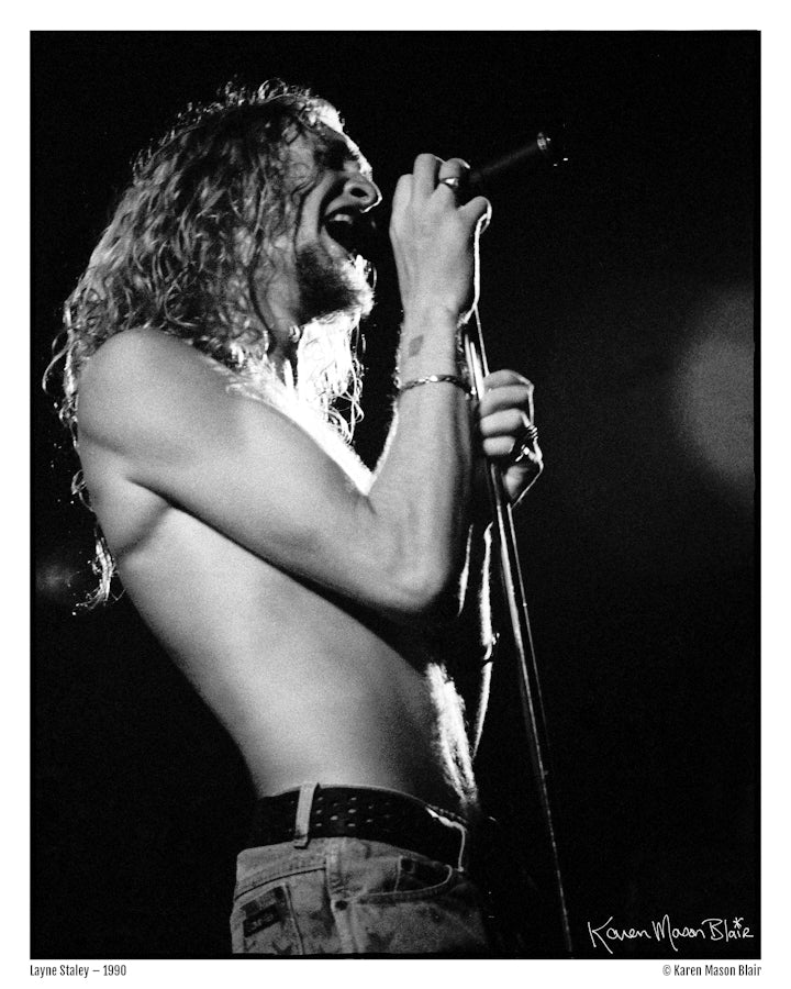 Alice in Chains, Layne Staley photo 8x10 signed old school promo - 1990