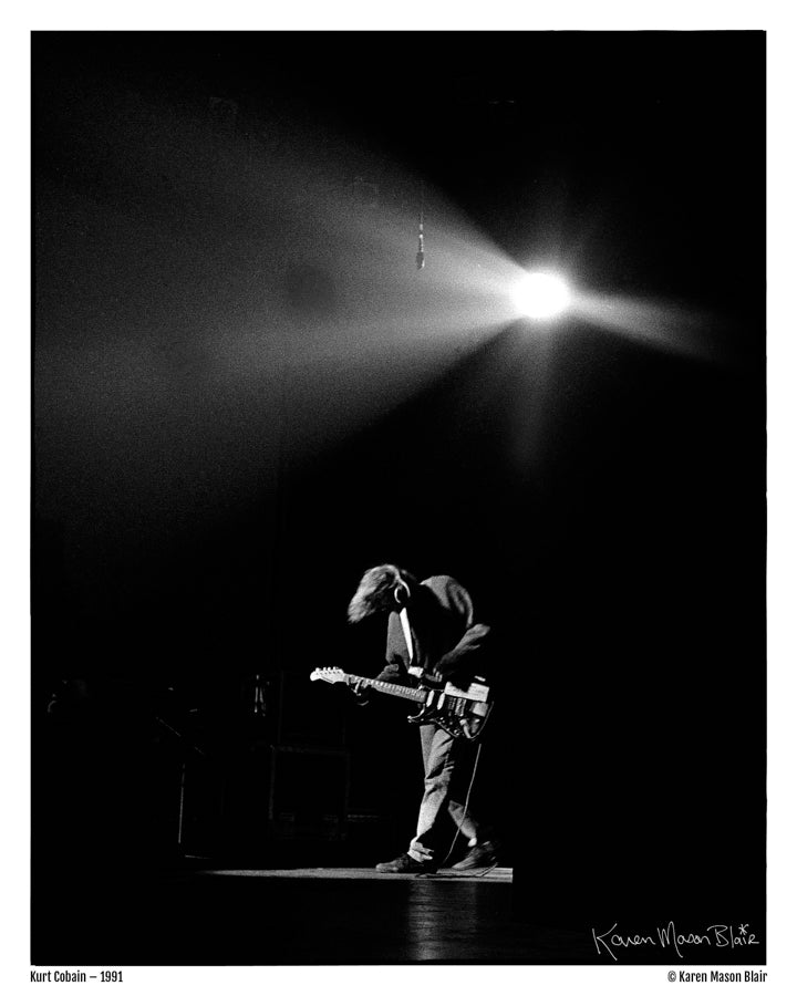 Kurt Cobain photo 8x10 signed - old school promo - 1991 Live at the Paramount