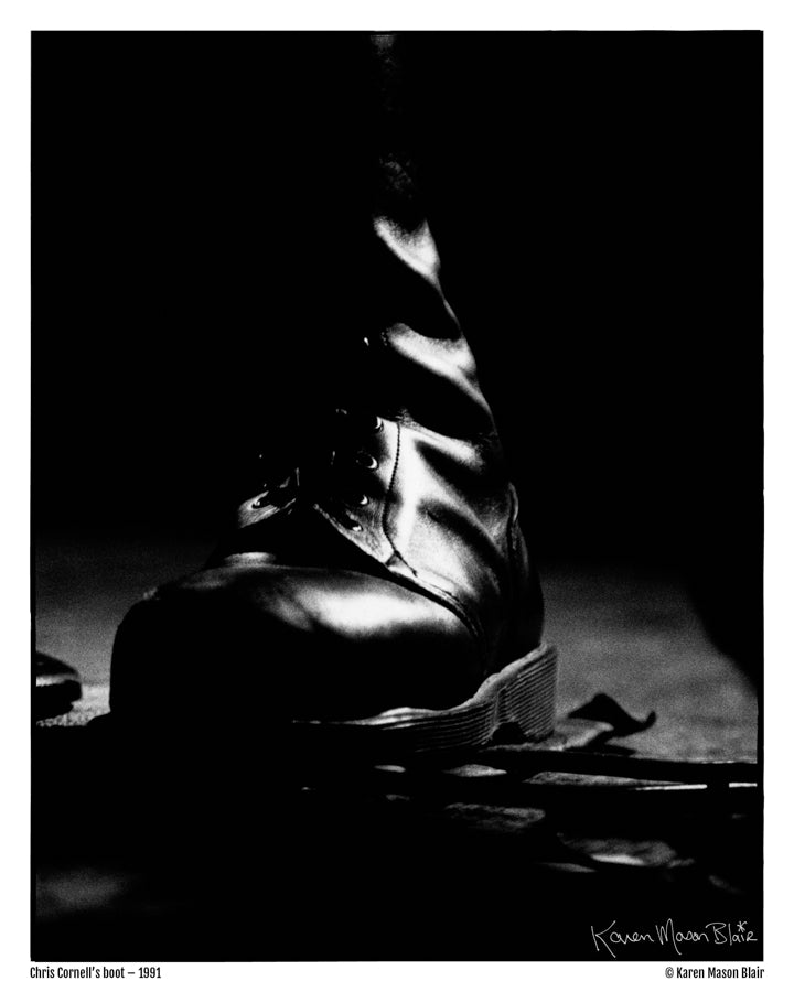 Chris Cornell boot photo 8x10 signed  old school promo