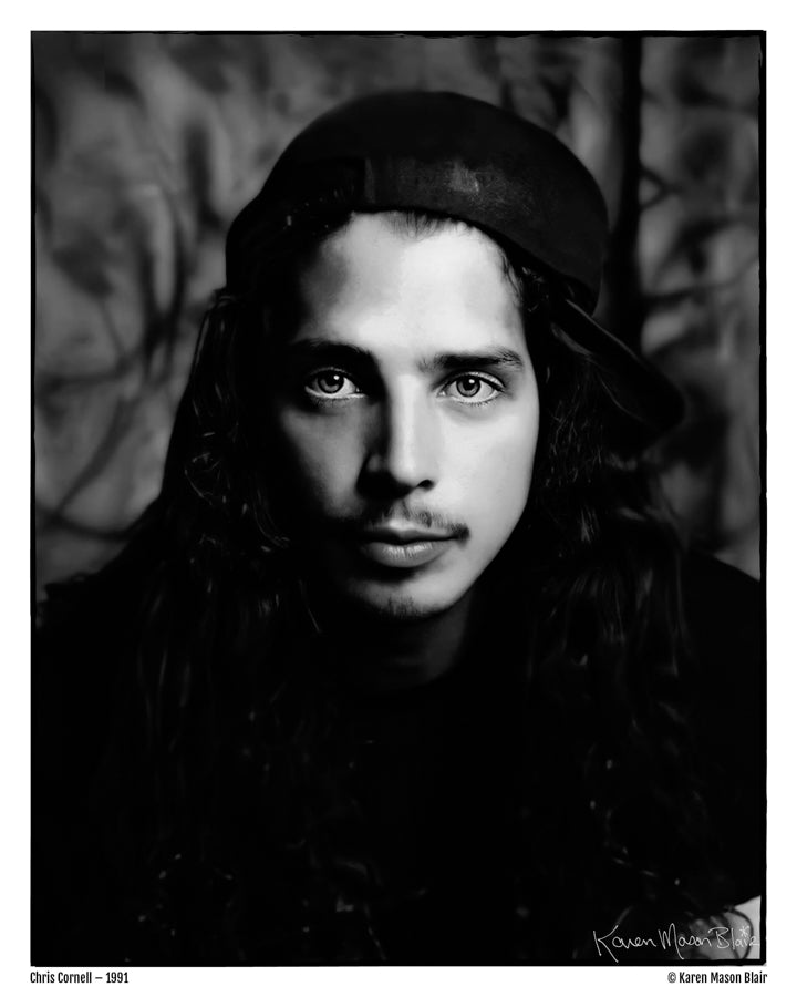 Chris Cornell photo (His Eyes) 8x10 signed - old school promo - 1991