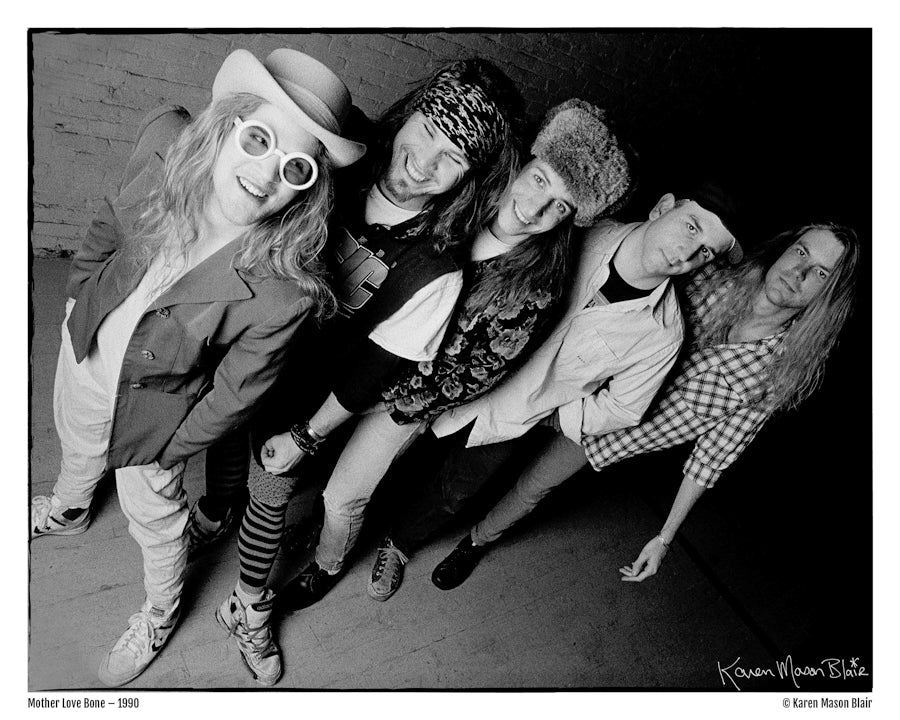 Mother Love Bone photo 8x10 signed - old school promo - 1990