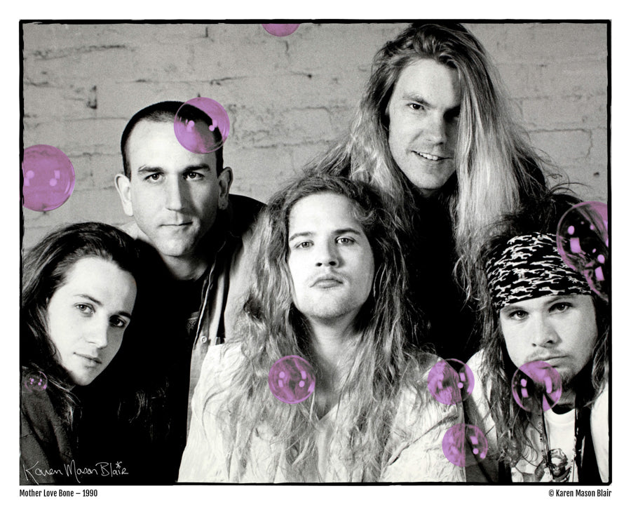 Mother Love Bone - Bubbles 8x10 signed - old school promo - 1990