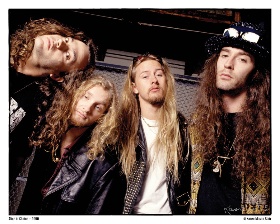 Alice in Chains photo 8x10 signed  color old school promo - 1990