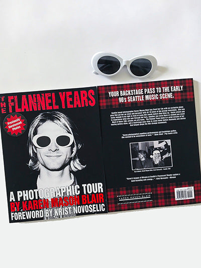 The Flannel Years Book - previously unreleased grunge photos - signed by author with Sunglasses